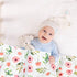 Nialnant Floral Baby Girl Blanket, Soft Plush Baby Blankets for Girls, Receiving Blankets Neutral Toddler Blanket, Girl
