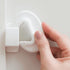 Qdos Safety Finger Slam Pinch Guard | White | Protect Fingers from Slamming Doors - 2 Pack, Bite Proof & Choke Safe