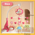 LKNUIYIE Timming Baby Musical Crib Mobile with Light and Projector, Mobile for Crib with Remote Control Function