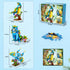 3 1 Set, 412 6 7 8 9 10 11 12+ INSOON in Flower Cat Parrot Butterfly Building Animal Figures Building Toy for Home