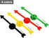 Tatuo 40 Pieces Game Spinner - 4 Inch Plastic Arrow Board Magnetic Toys for Party, School, Home, 4 Colors