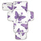 Purple Butterfly Pattern Portable Diaper Changing Pad for Newborn Girl & Boy