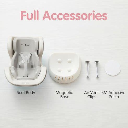 Xinbalove 17cm Dolls car seat with Air Vent Clip, Magnetic Doll Car Seat Holder, Universal Action Figure Sofa