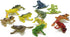 Kvvdi 12 Pcs 1.4 Inch Small Colorful Plastic Poison Dart Frogs, Rainforest Animals Frog Toys