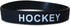 Novel Merk 12-Piece White Text Black Hockey Party Favor & School Carnival Prize Silicone Wristband Bracelet