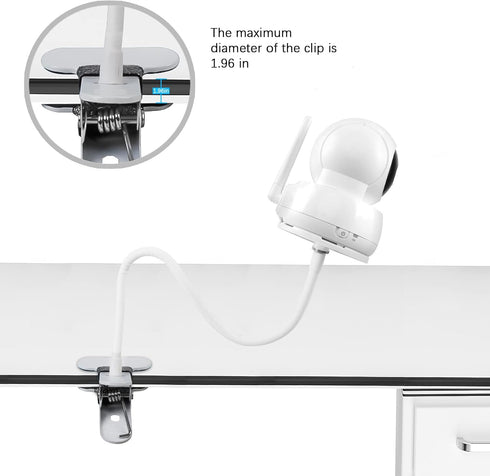 Aobelieve Baby Camera Flexible Clamp Mount for VTech VM923 and VM924 Video Baby Monitor