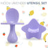 Nooli Toddler Utensils Toddler Eating Supplies Toddler Forks Silicone Baby Spoon, BPA Phthalates-Free, Dishwasher and Sterilizer Safe, Lavendar by Elli&Nooli