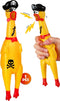 Swooflia Giant Rubber Chicken That Squeak - Screaming Chicken Squeaky Toy, Plastic