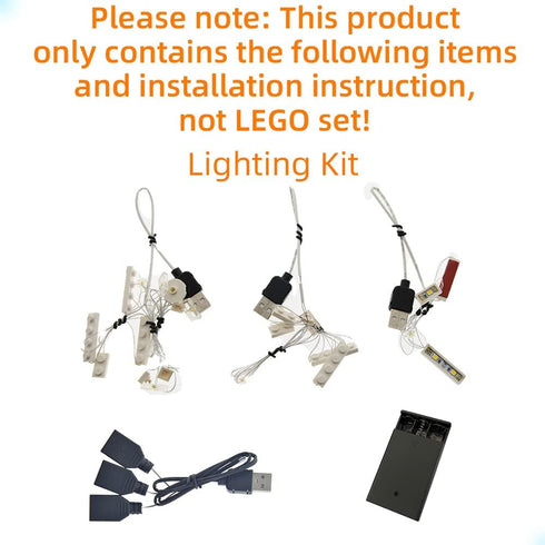 LED Light Kit for The White House, Compatible with Architecture Collection 21054 Model Set