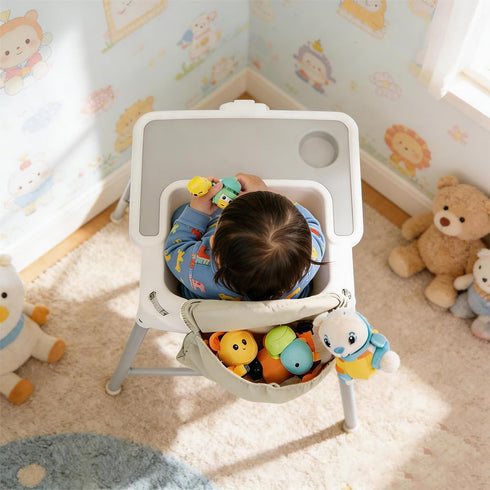 TiTigerella Baby High Chair Handy Pocket Pouch - Universal Highchair Caddy Organizer Storage Pouch, Compatible