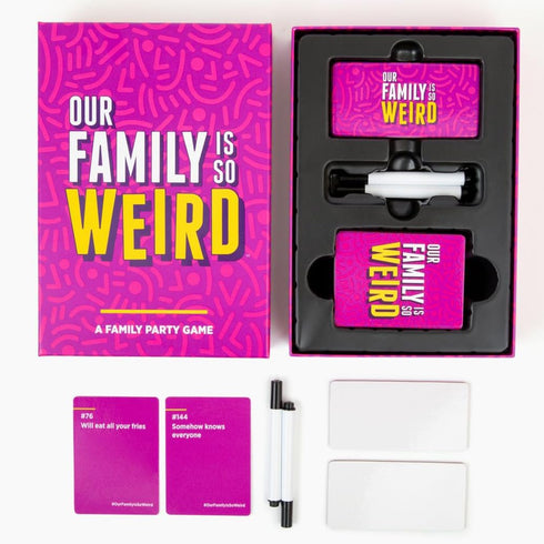 DSS Games Our Family is So Weird - A Family Party Game to Decide Who's Most Likely to Do What