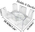Yuanhe Canasta Playing Card Holder - 6 Deck Revolving Card Tray for Kids & Adults, Rotating Holder for Card Games