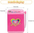 Kids Mini Simulation Electric Automatic Washing Machine, Lightweight Small Appliance with Realistic Details (Pink)