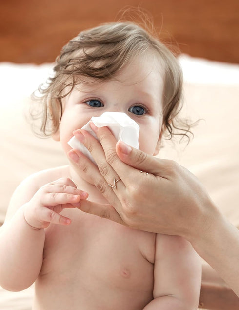 Momcozy Baby Wipes, 100% Biodegradable Saline Nose and Face Wipes, Unscented & Hypoallergenic, 360 Count (Packs of 12)