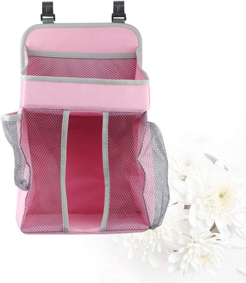 Pink Hanging Diaper Organizer - Nursery Storage Solution
