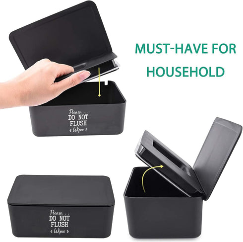 7.28" 4.80" 2.75" Moorfowl Baby Wipes Container Bathroom, L * W * H, Adorable Please DO NOT Flush Toilet Wipes
