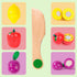 Fajiabao Wooden Play Food Sets, Montessori Toys for 2 Year Old, Kids Cutting Board Set, Pretend Play