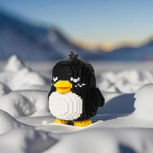 Set, 3D Bricks,1499 KLJM-07 Larcele Animal Series Micro Building Blocks Animal DIY Mini Building Toy Pieces (Penguin)