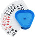 Yuanhe Playing Card Game Holder - Triangle Shaped Hands-Free Poker Holder Tray, Set of 4