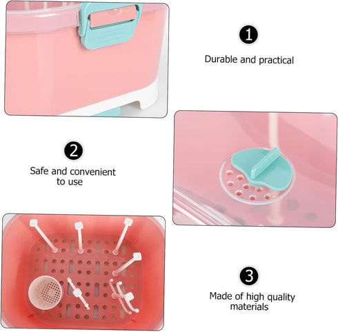 Yardwe Baby Bottle Drying Rack Organizer for Newborn Bottles and Accessories