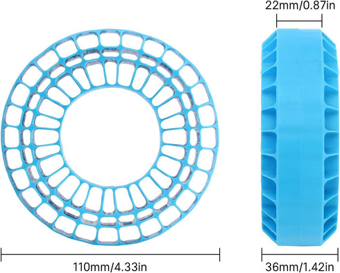 INJORA Silicone Rubber Insert Foam for 1.9" Wheel Tires, Fit for 1/10 RC Crawler (Blue)