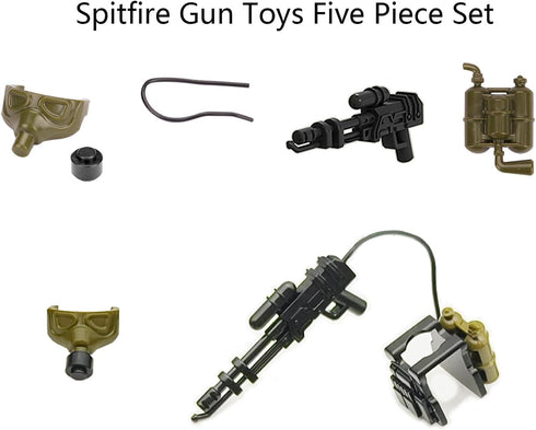 Sendhjurf WW2 Pack Set Set Sets Weapons Military Toy Swat Team Army for Kits,Camouflage Weapon Guns for Minifigure