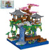3000PCS Micro Mini Blocks Peach Blossom Pond Bonsai Tree Building Kit, Traditional Architecture Kit for 14+ Kids or
