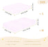 miaozhen 1 Pack 52x28 Cotton Baby Crib Sheets Ultra Soft Pink and Purple Deer Snowflake Muslin Toddler Crib Sheet