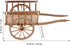 2Pcs STOBOK Miniature Farming Cart Model Dollhouse Miniature Barrows Simulation Cart Ornaments Landscape Decorations
