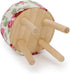 1:12 Dollhouse Stool Miniature Round Upholstered Scale Wooden Stool Ornament Dollhouse Furnishing Accessories Mini