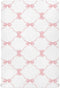 KICPOAY Fitted Crib Sheets Trellis Bow Pink Checkered Stretchy Portable Playard Sheets for