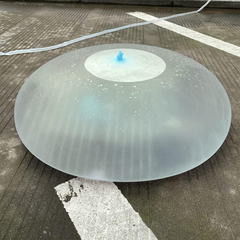 47'' Giant Bubble Ball for Adults - Inflatable Soft Rubber Ball for Outdoor Indoor Party, Water Injection, Green