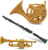 3+ Safari Ltd Musical Instruments TOOB - Figurines: Trombone, Flute, Saxophone, Guitar, Violin, Horn, Trumpet, Clarinet