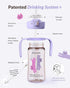 100% 9oz MOYUUM Leak Proof Sippy Cup with Handle | Made in Korea, BPA Free PPSU, Magic No Spill Straw Cup with Attached