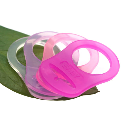 4Pcs Dummy Pacifier Adapter Rings Silicone Rings for Pacifier Clip Button Soother Pacifiers Holder Newborn Gift Safe