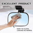 QQWD 3.5" 2.2" 360 Car Seat Mirror for Baby Rear Facing, x HD Glass Degree Adjustable Curved Large View Mirror, Wide