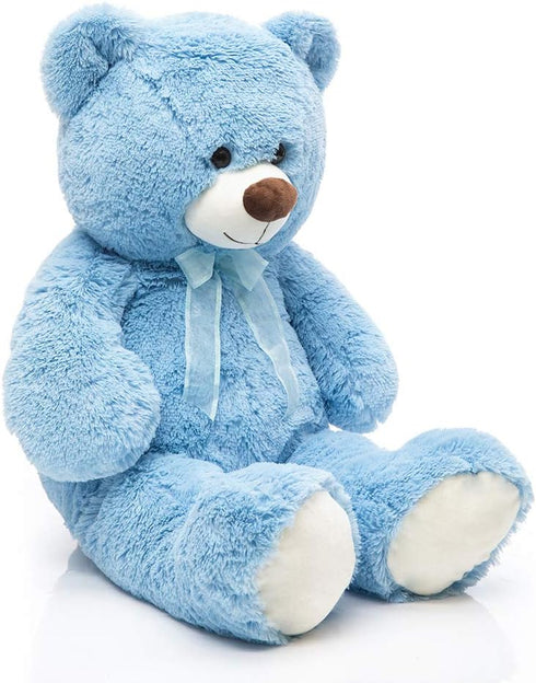 36 Inch Big Teddy Bear, Cute Giant Stuffed Animal Plush Bear for Kids and Girlfriend, Blue