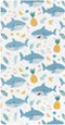 miaozhen Cotton Baby Crib Sheets Ultra Soft Cute Cartoon Tropical Shark Summer Crib