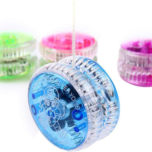 Bioristar LED Light Up Yo Yo for Kids, Beginner Responsive Ball Bearing Yoyo, 4 Pack