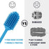 Silicone Bottle Cleaning Brush with Long Handle, Water Bottle Cleaner for Baby Bottles, Hydro Flask