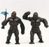 HANBO The King of Monster Movable Joint Action Figures, Mini Dinosaur Playsets, Pack of 8 Gold Cake Toppers