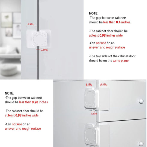Locks(12-Pack) (8 Lock+4 Cabinet for Babies, Kids and Toddlers Proofing Cabinet Child, safety Locks Suitable