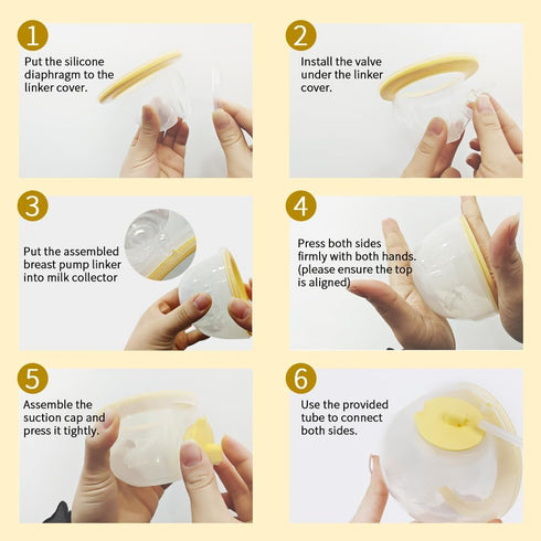 Momlacto S1 S2 S9, 27mm 17/19/21/24mm Wearable Collection Cups Compatible with Spectra Hands-Free Breast Pump