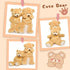 Tezituor 52'' Big Teddy Bear, Light Brown Giant Stuffed Animal Plush, Soft Gifts for Valentine, Christmas, Birthday.