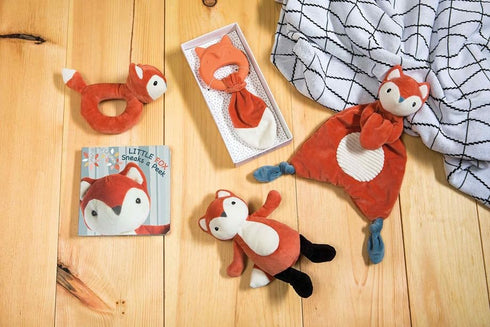 Mary Meyer Teething Toys Leika Silicone Baby Teether, 9-Inches, Little Fox for Babies 0-12 Months