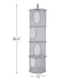 Libeder Mesh Hanging Storage Space Saver Bags Organizer - Foldable Storage Organizer with 4 Compartments, Toy Storage