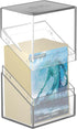 Ultimate Guard Boulder 80+ Deck Case for 80 Double-Sleeved TCG Cards, Clear, Durable Storage for Trading Card Games