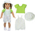 American 18 Inch Doll Clothes and Accessories, 5 Sets Doll Clothes Dress Outfits + 2 Random Style Shoes