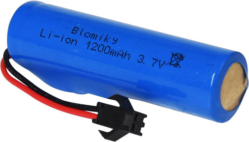 Blomiky 3.7V 1200mAh 2 Pack SM2P 3.7V 1200mAh 2 Li-ion Rechargeable Battery with Plug and USB Cable for Remote Control