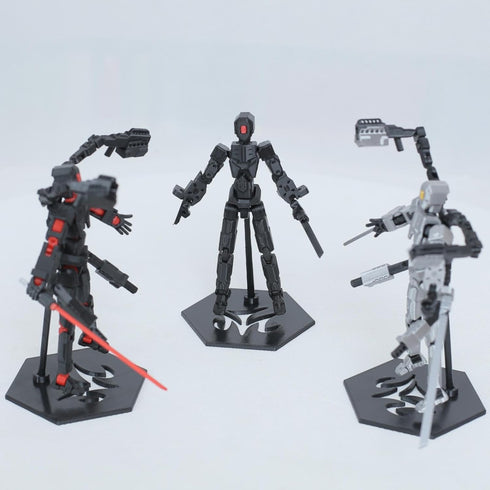 MMXBGS T13 Set, 3D Dummy 13, 13 6 13 13 Action Figure Printed Titan with Arms, T Multi-Jointed Movable, Lucky Robot